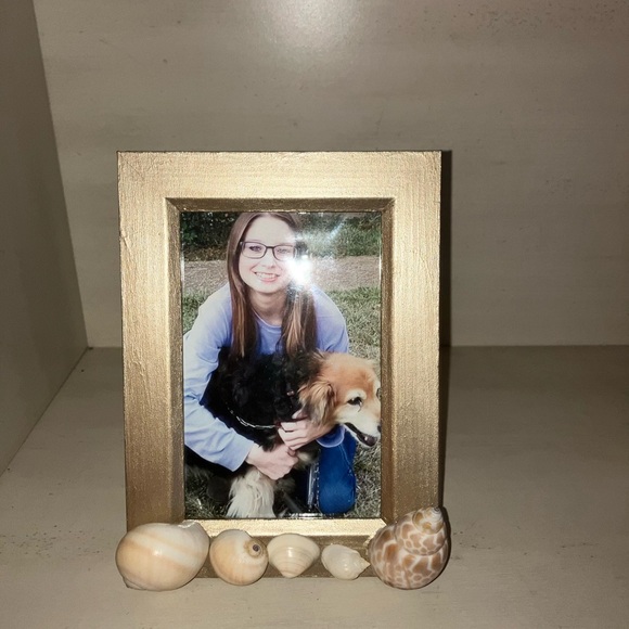 Champagne Gold Photo Frame, Beach 4x6 Picture Frame, Beach Home Decor, Sea Photo - Picture 3 of 5